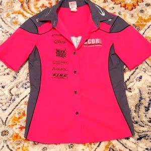 SCORE Racing Women's Button Up Crew Style Shirt